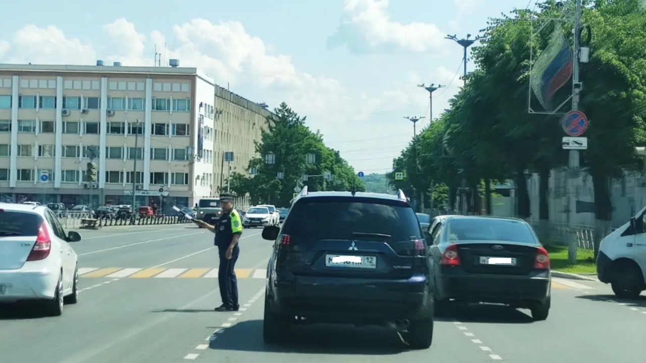 В центре Йошкар-Олы не работает светофор