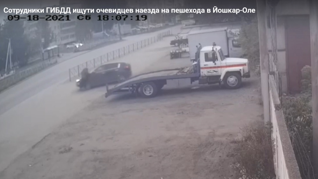 В Йошкар-Оле водитель внедорожника наехал на пешехода и скрылся