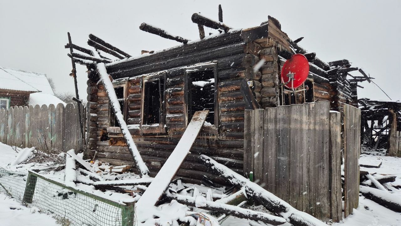 В субботу в Килемарском районе сгорел частный дом