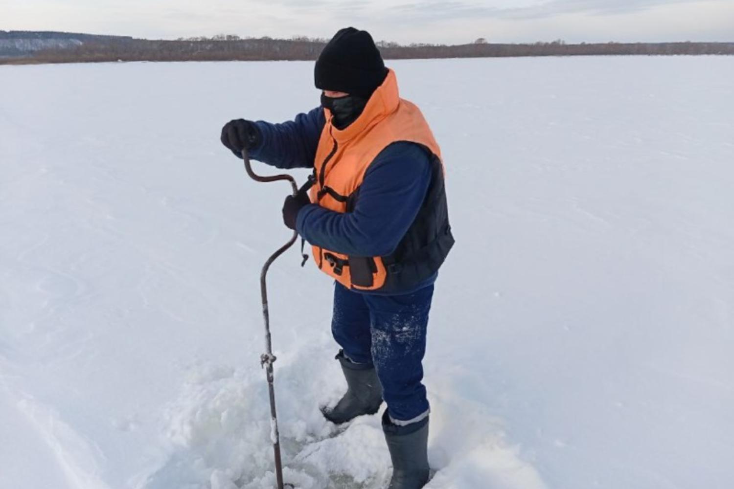 В Марий Эл лёд на реках находится под огромной толщей снега 