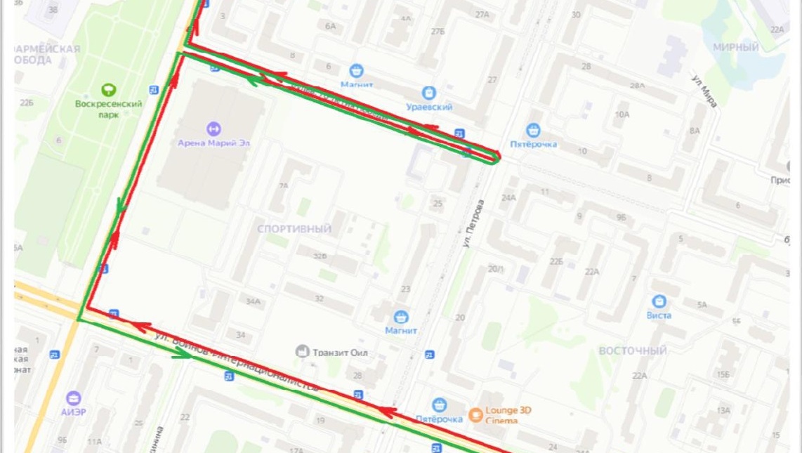 В Йошкар-Оле маршрутка № 16 снова поменяет схему движения