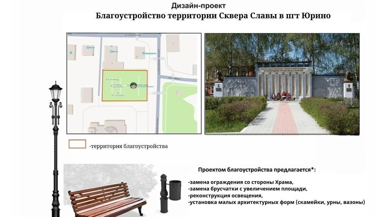 В Юрино на благоустройство претендуют две территории