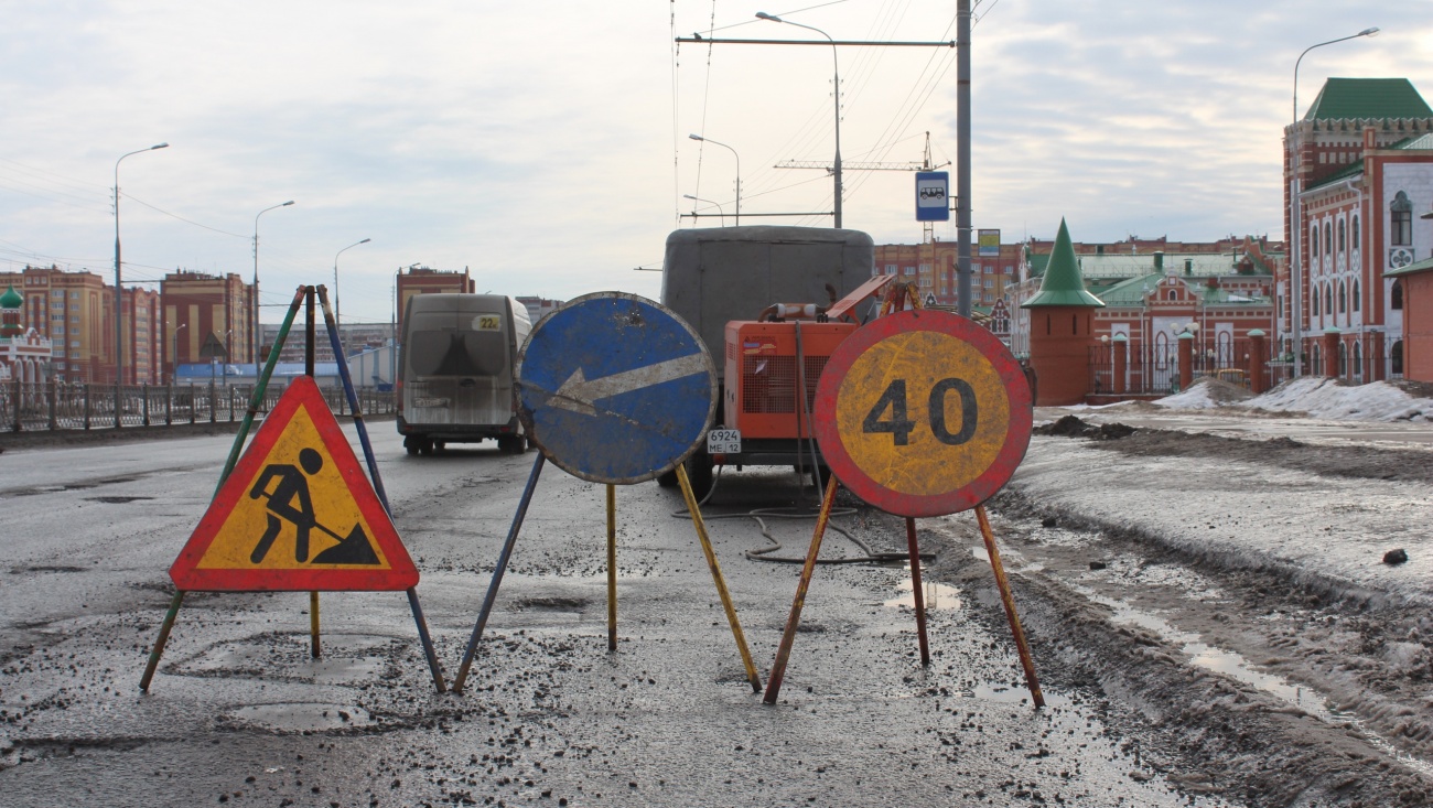 Ямочный ремонт в Йошкар-Оле набирает обороты