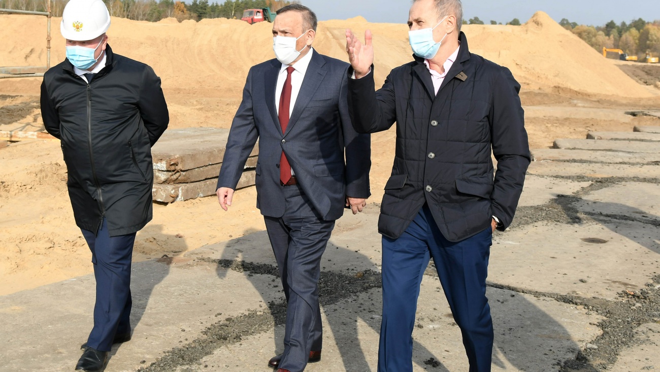 Александр Евстифеев проинспектировал строительство объездной дороги в Йошкар-Оле