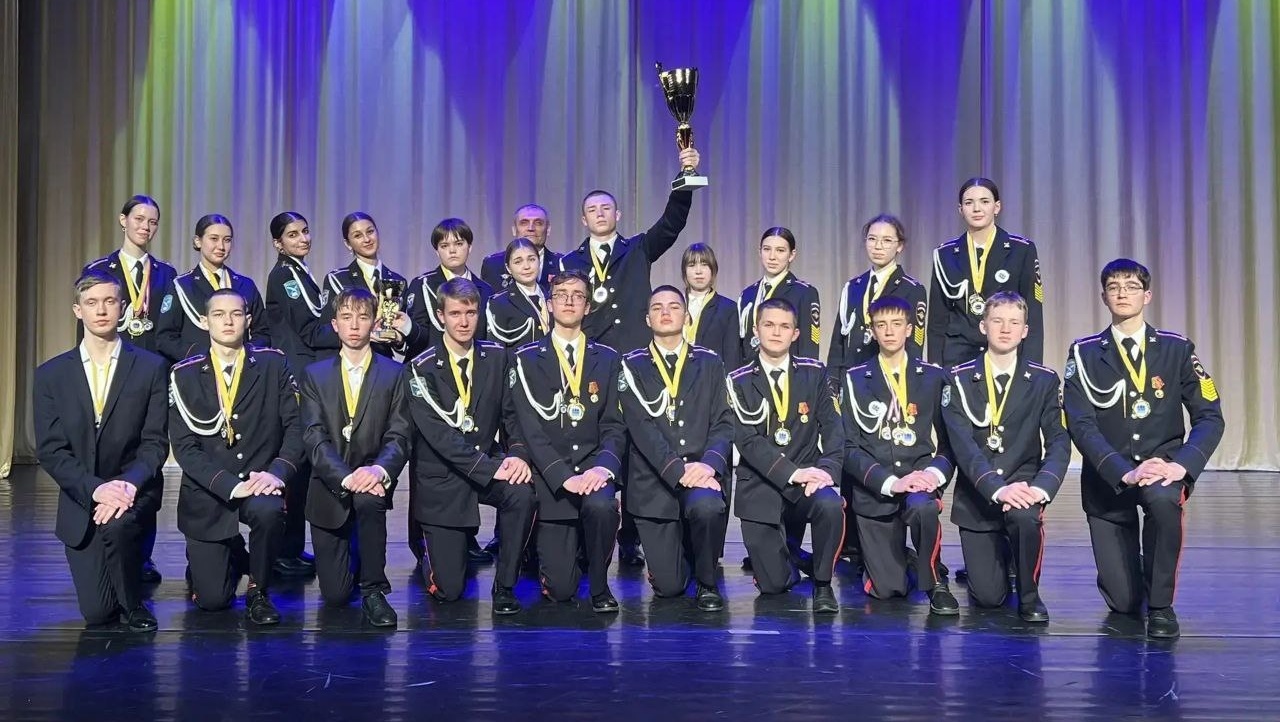 Кадеты Медведевской школы № 3 приехали с победой с Всероссийских зимних сборов
