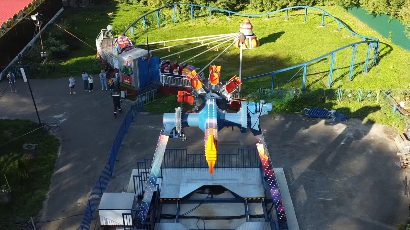 В парке Йошкар-Олы установили новый экстремальный аттракцион