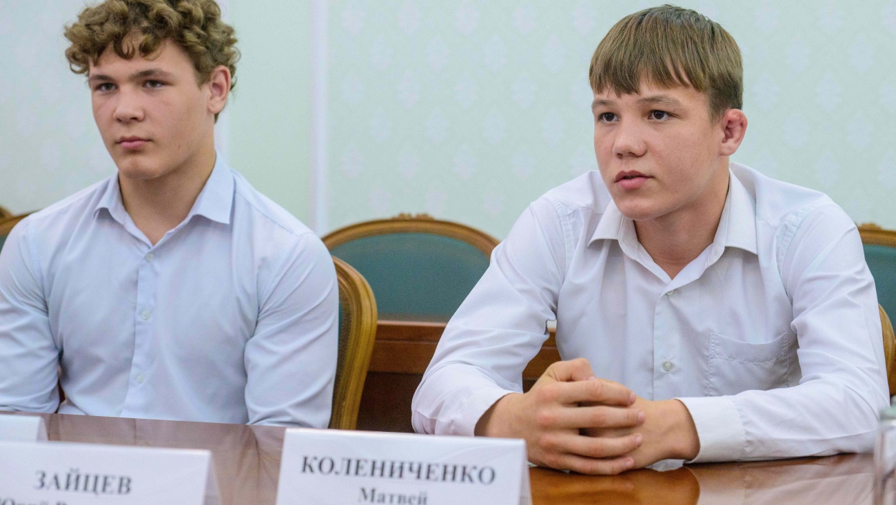 Юрий Зайцев встретился с победителем Первенства Европы по греко-римской борьбе