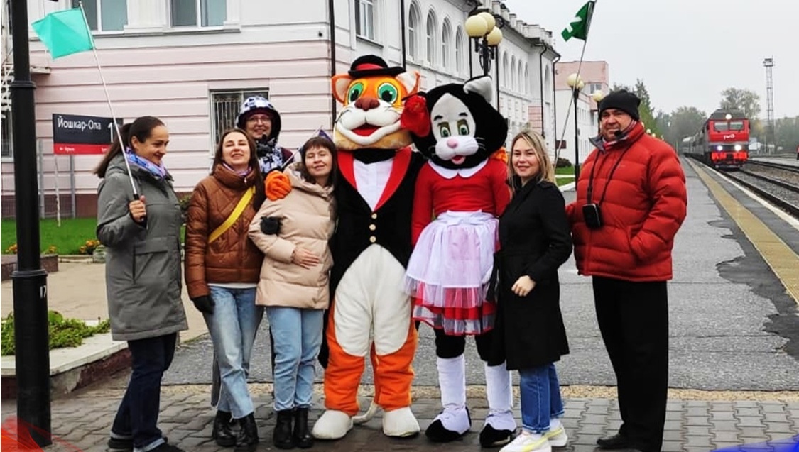 В Йошкар-Оле встречали первый чартерный турпоезд из Саратова