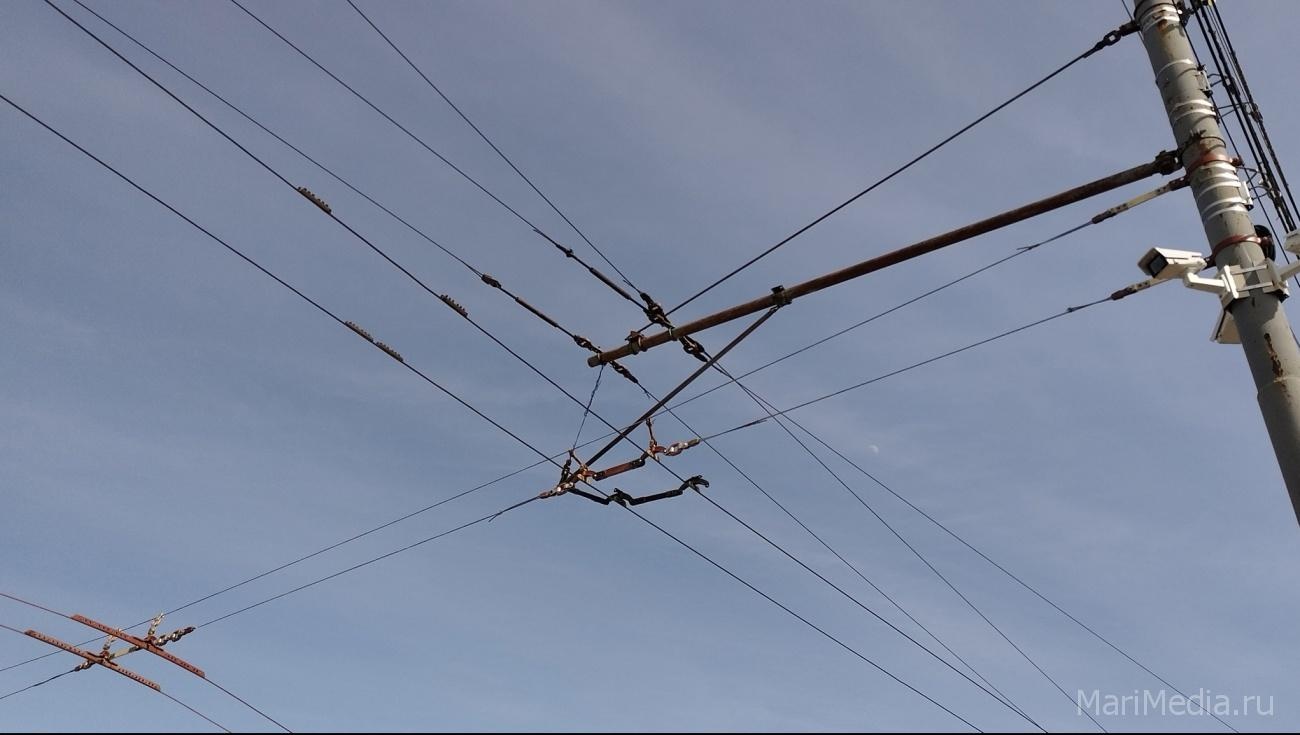 В Йошкар-Оле произошёл обрыв контактной сети на Машиностроителей