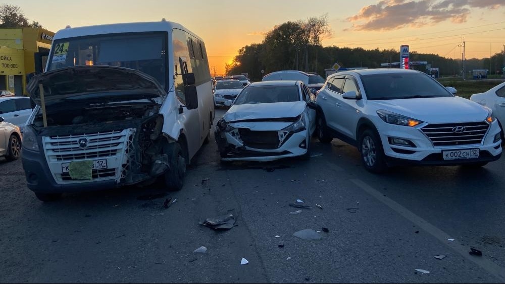 В четырёх ДТП в Марий Эл пострадали пять человек