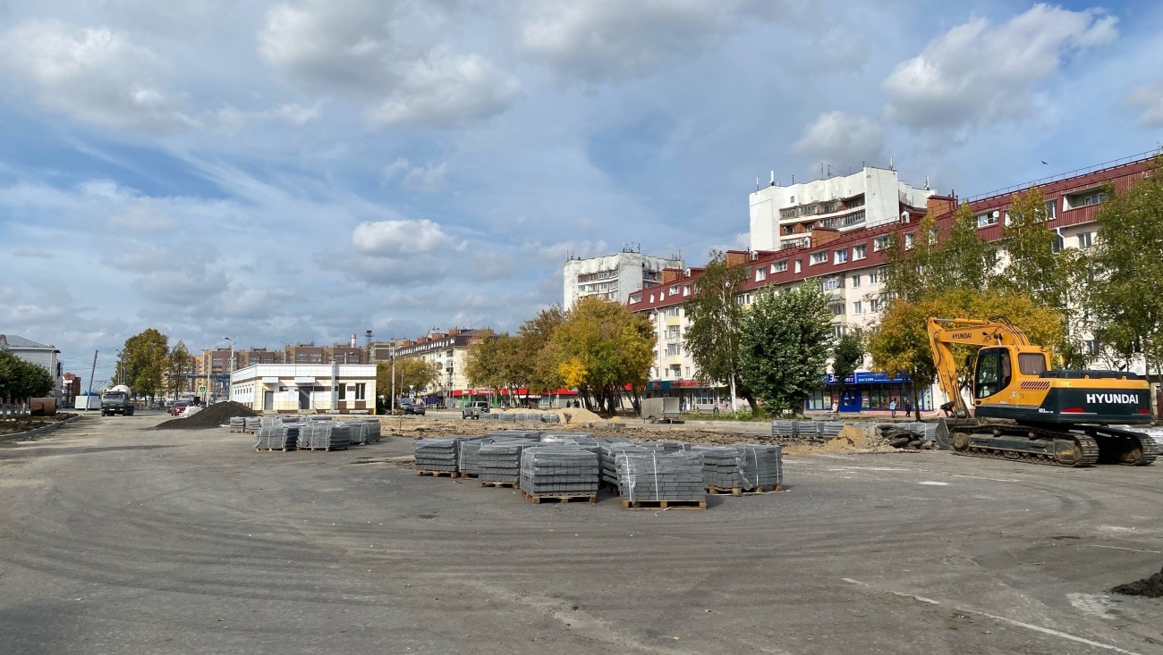 На улице Яналова в Йошкар-Оле вырисовываются очертания пешеходной зоны