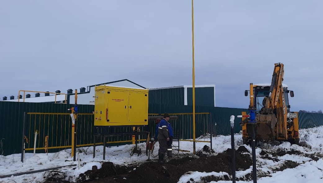 Начато строительство газопровода к животноводческому комплексу Племзавода «Семеновский» от деревни Томшарово