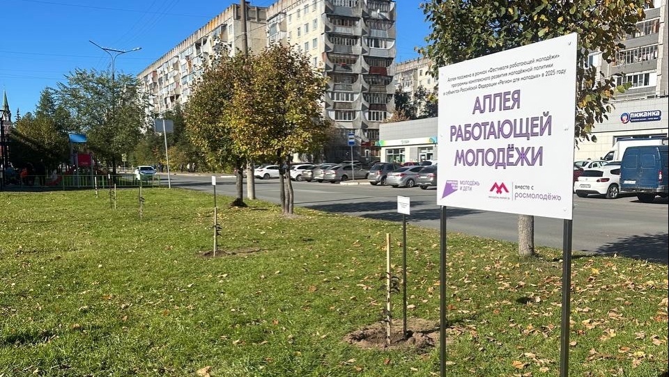 В Йошкар-Оле высадили Аллею работающей молодёжи