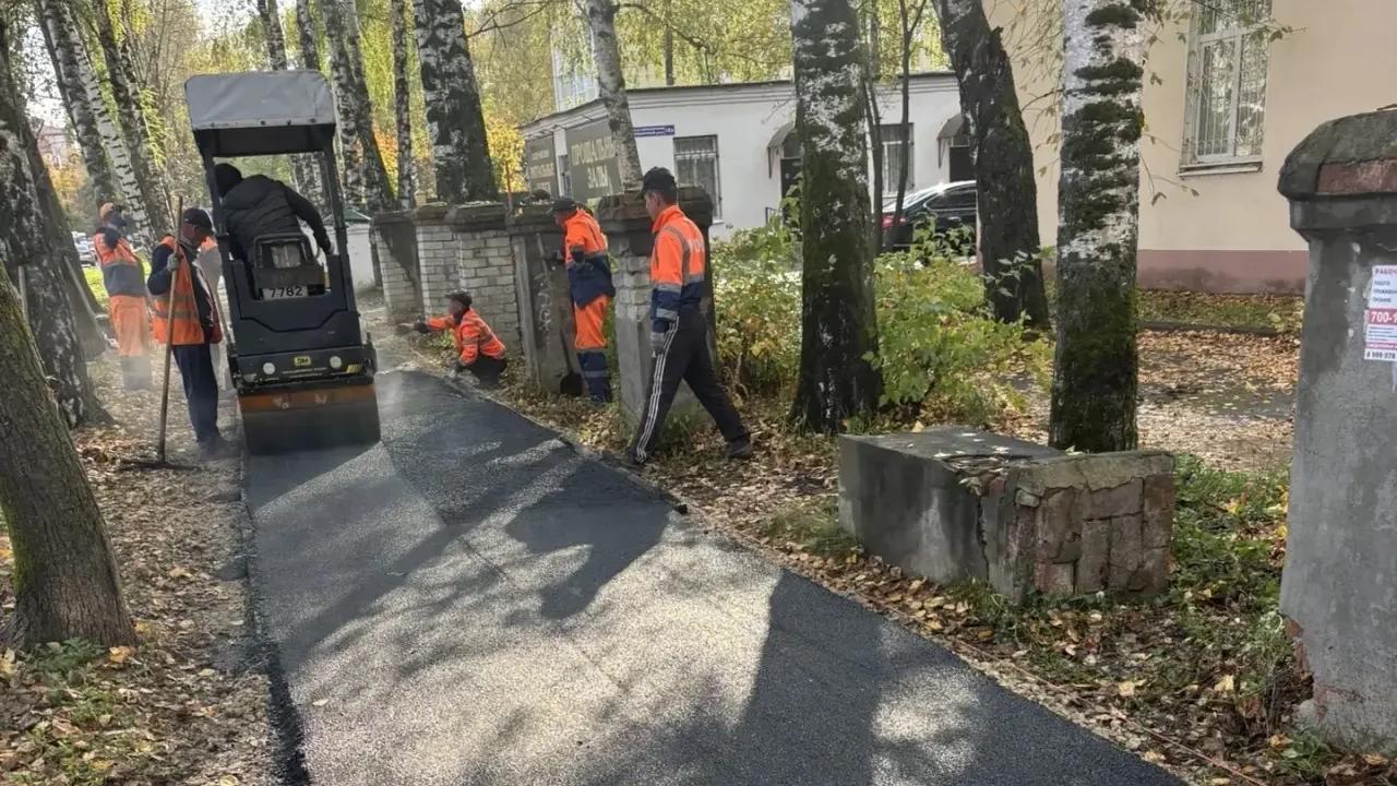 На улице Больничной в Йошкар-Оле появился новенький тротуар