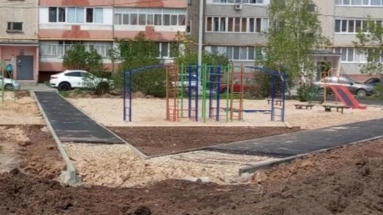 В микрорайоне Сомбатхей преображается общественная территория