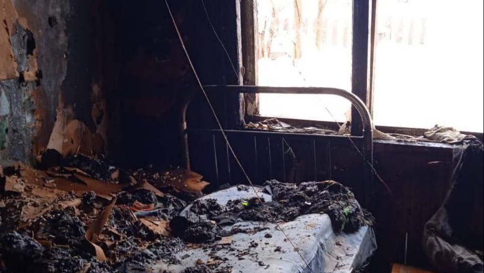 В Визимьярах на месте пожара найден труп