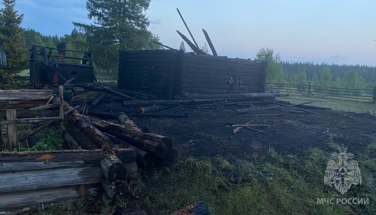 В Килемарском районе из-за детской шалости сгорели сарай и баня