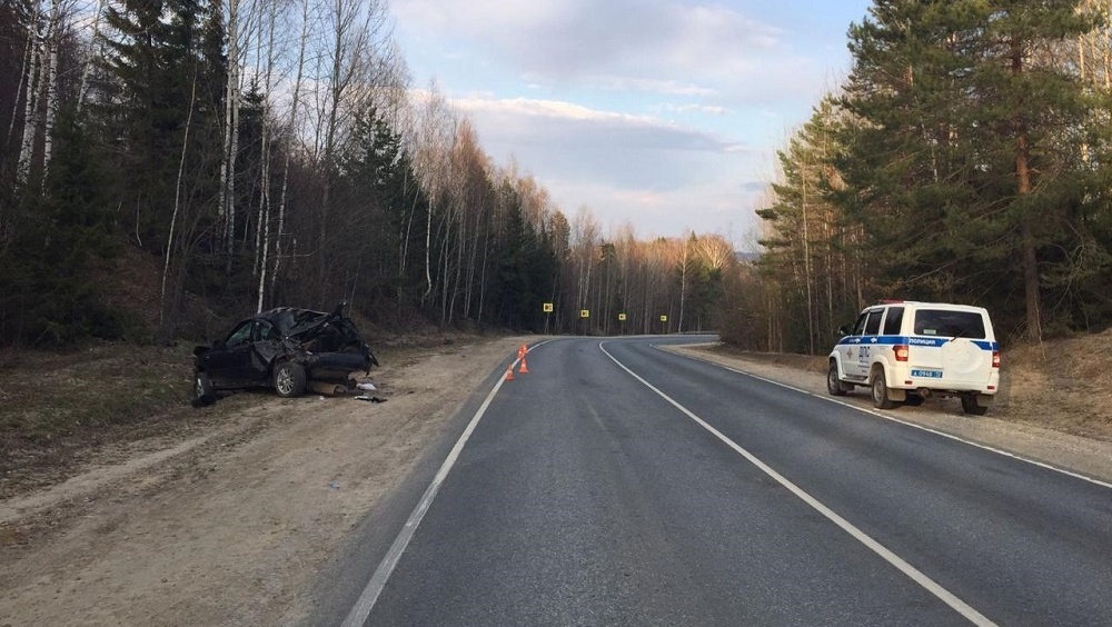 В Звениговском районе пьяный мужчина на машине перевернулся в кювет