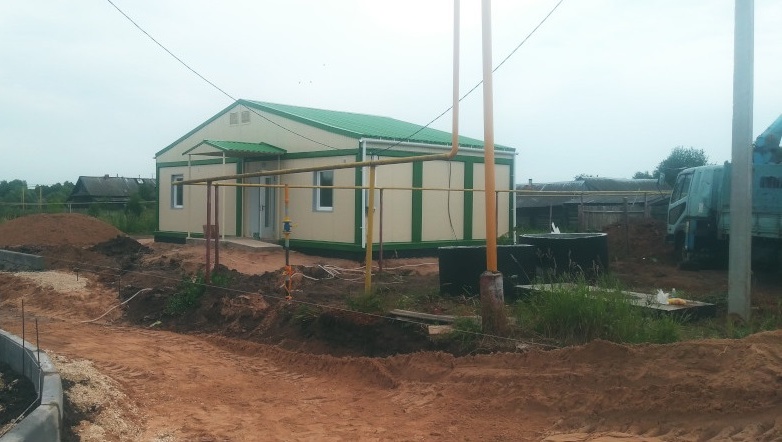 В деревне Тат-Китня завершается строительство ФАПа модульного типа