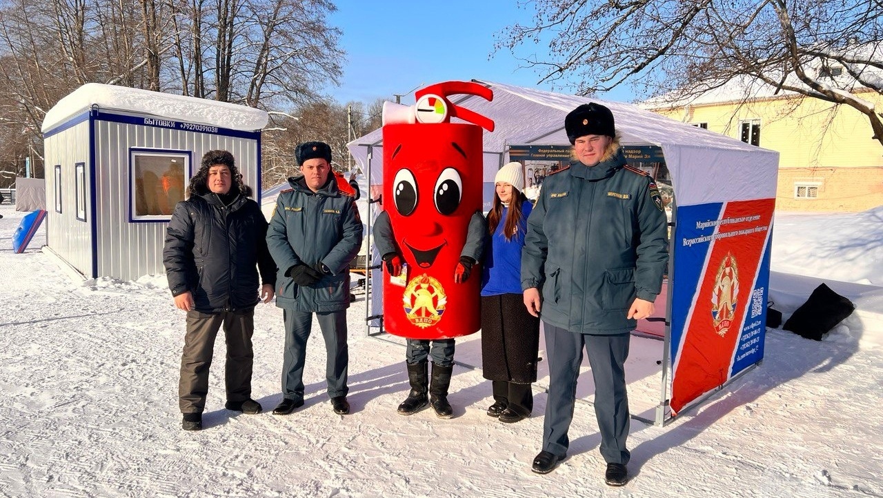 Участникам «Лыжни России» в Марий Эл рассказали о пожарной безопасности