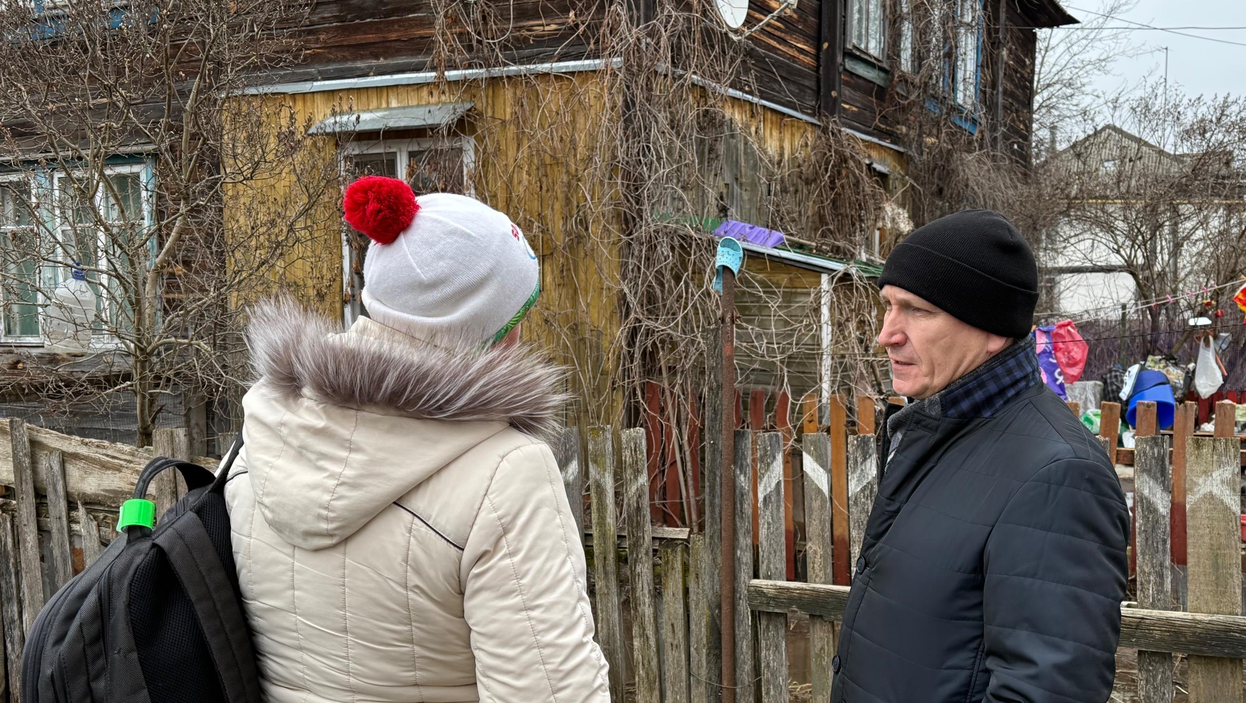 Антон Трудинов пообщался с жителями подтопленных домов в Ширяйково