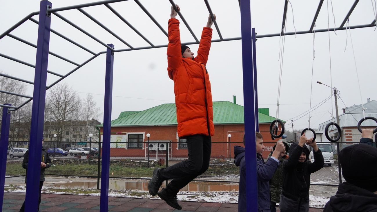 В посёлке Советский открыли новую спортивную площадку ГТО