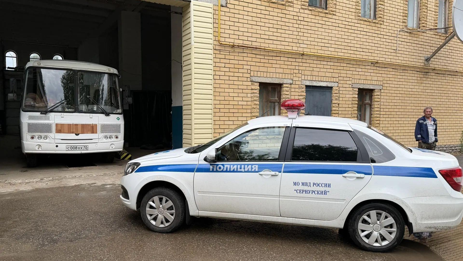 В Сернуре водитель автобуса приехал на техосмотр в состоянии опьянения