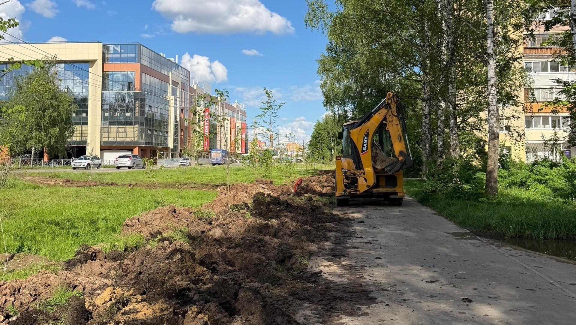 В Девятом микрорайоне Йошкар-Олы устанавливают фонари