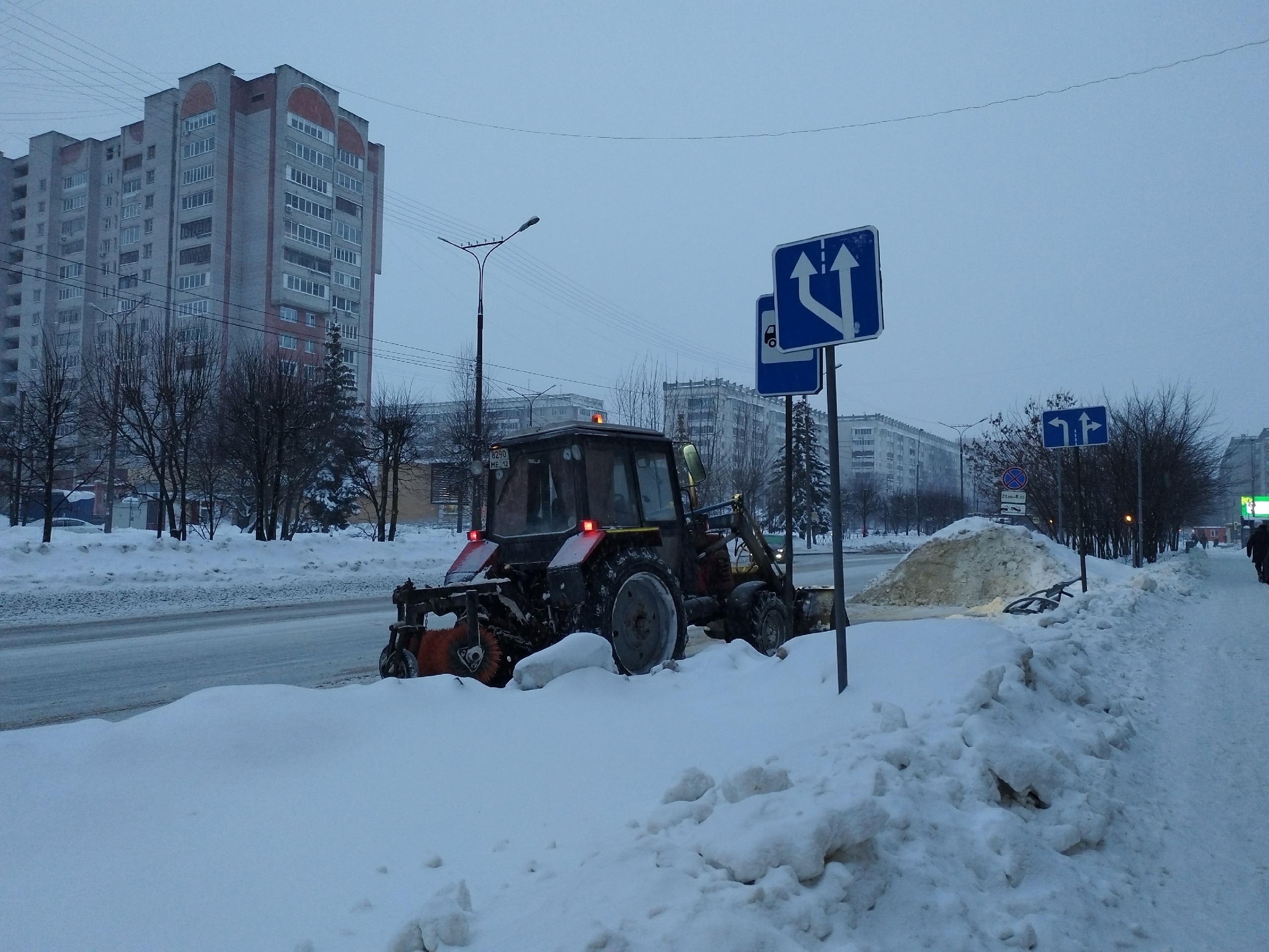 Циклоны принесли в Марий Эл обильные снегопады