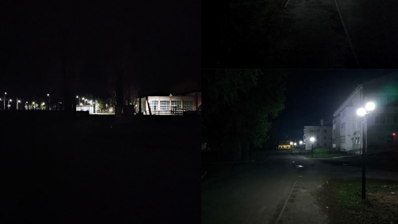 В посёлке Юрино после вмешательства прокуратуры подсветили Дворцовую аллею