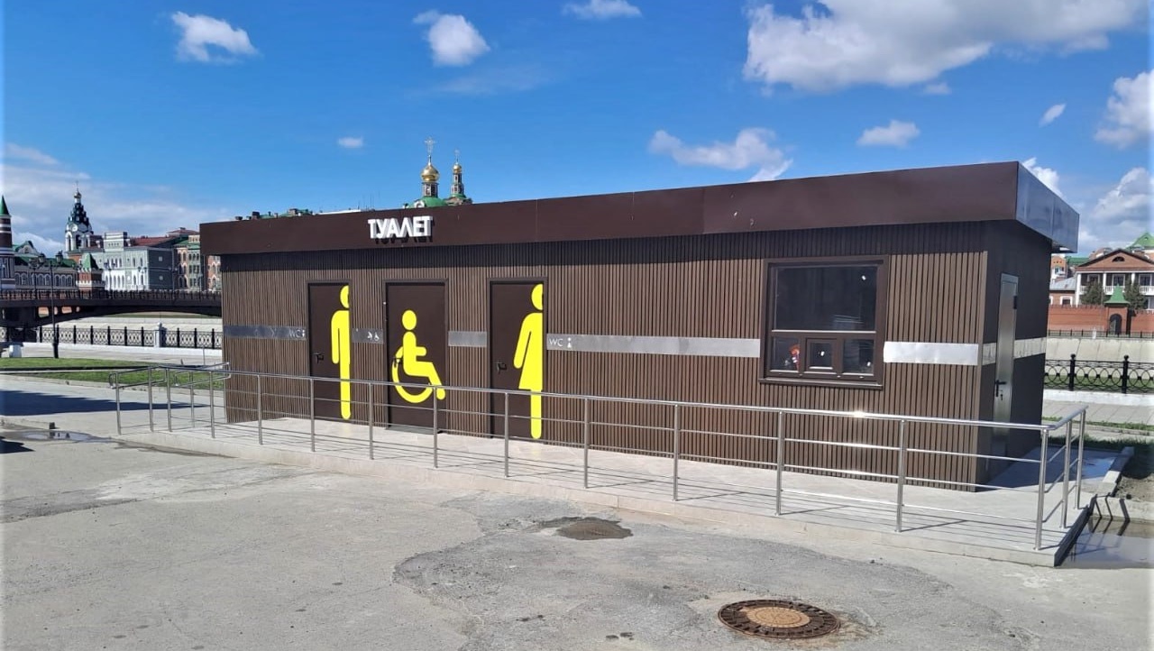 На набережной Йошкар-Олы открыли общественный туалет