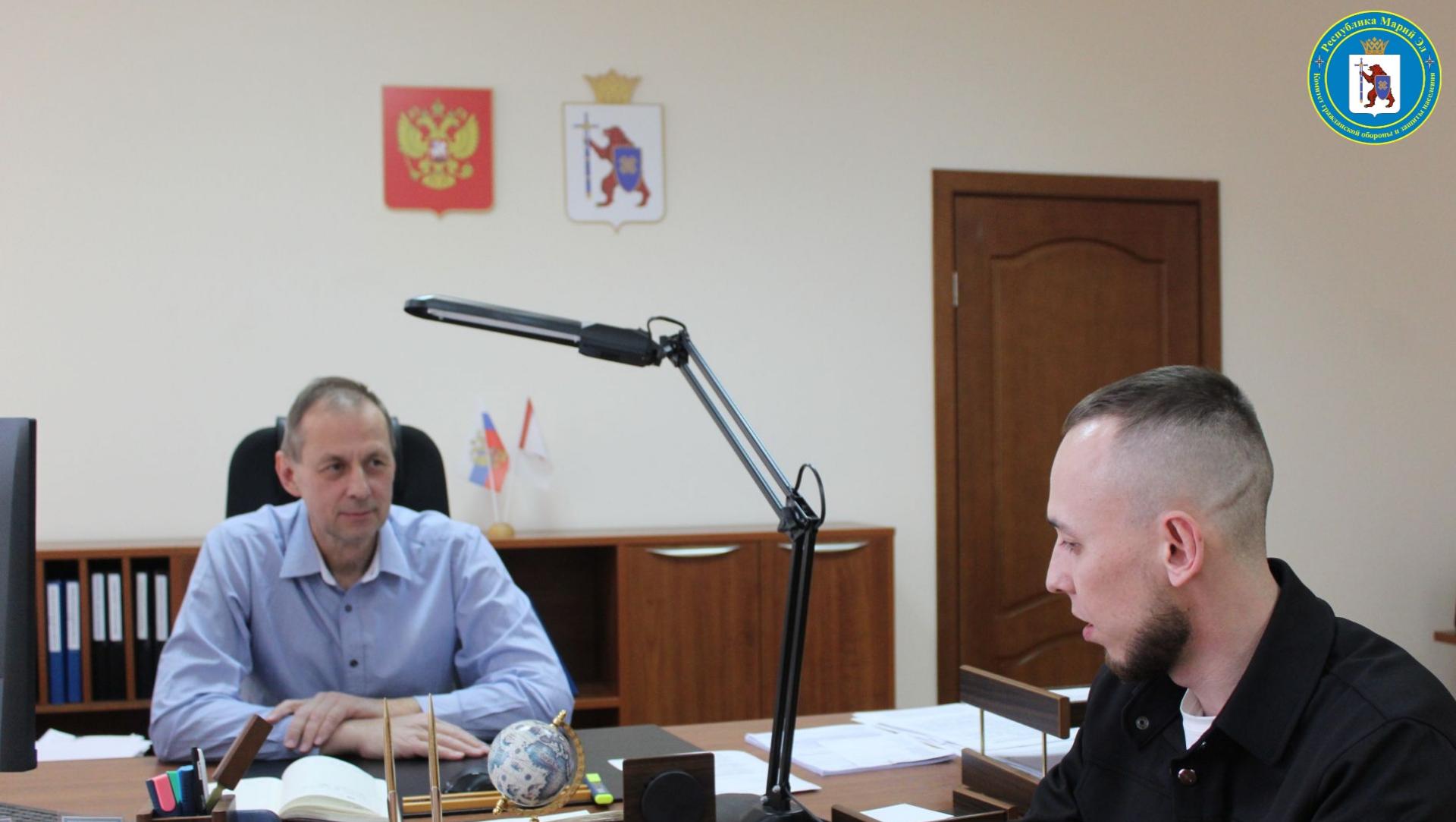 Ветеран СВО высоко оценил стажировку в Комитете гражданской обороны Марий Эл