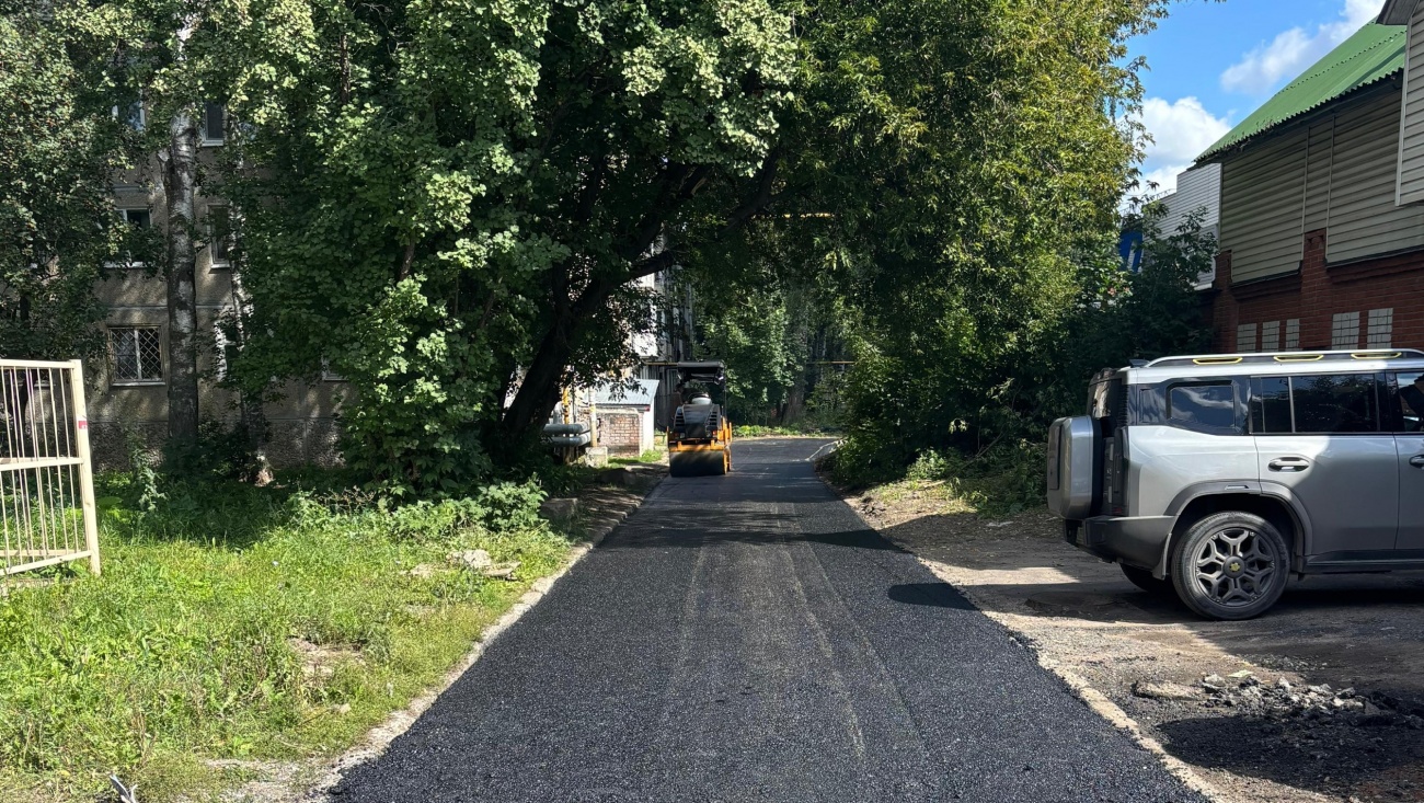 В Йошкар-Оле заасфальтировали межквартальный проезд на улице Зарубина