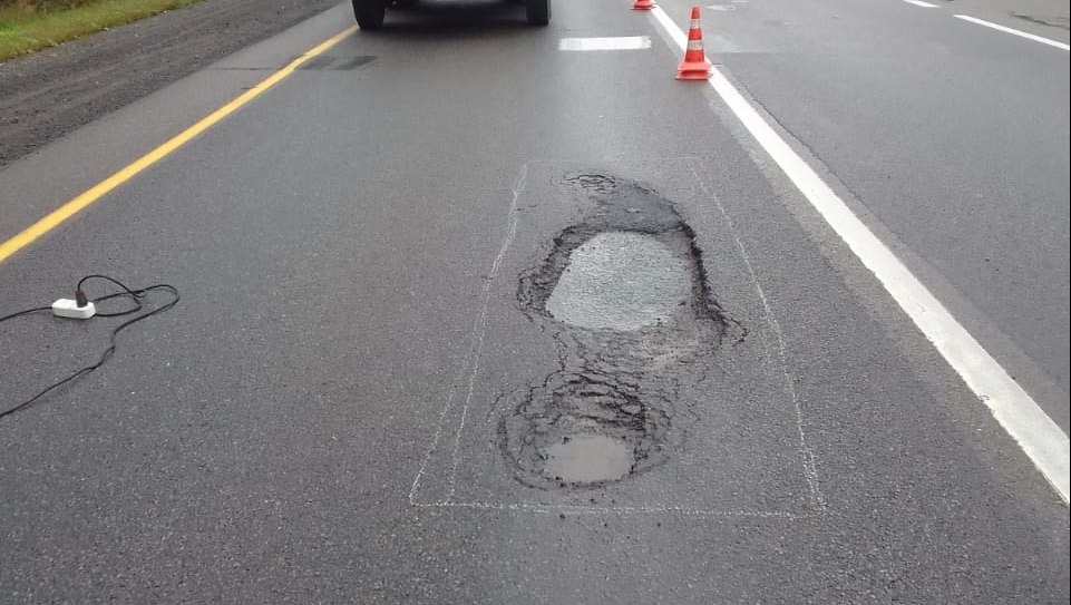 В Марий Эл на автомобильной дороге А-295 обнаружены необычные следы