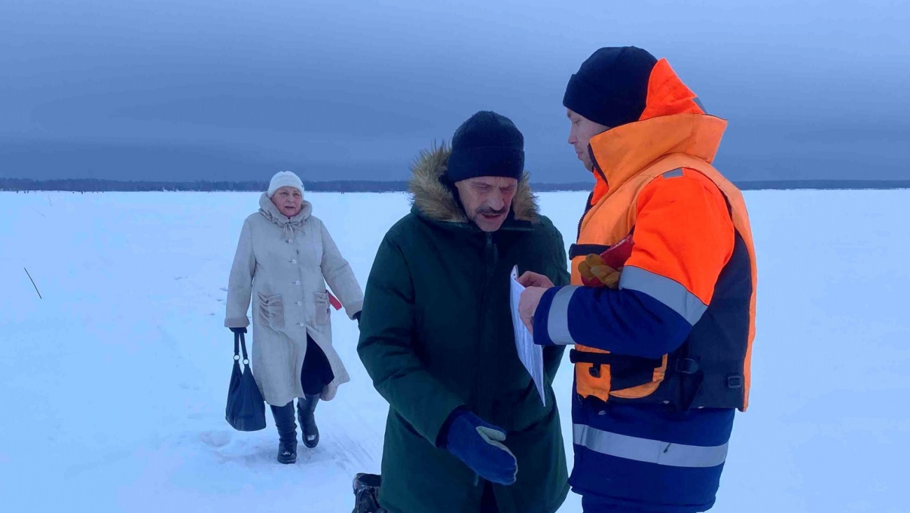 Замеры льда на Волге в Марий Эл показали, что под снегом много воды