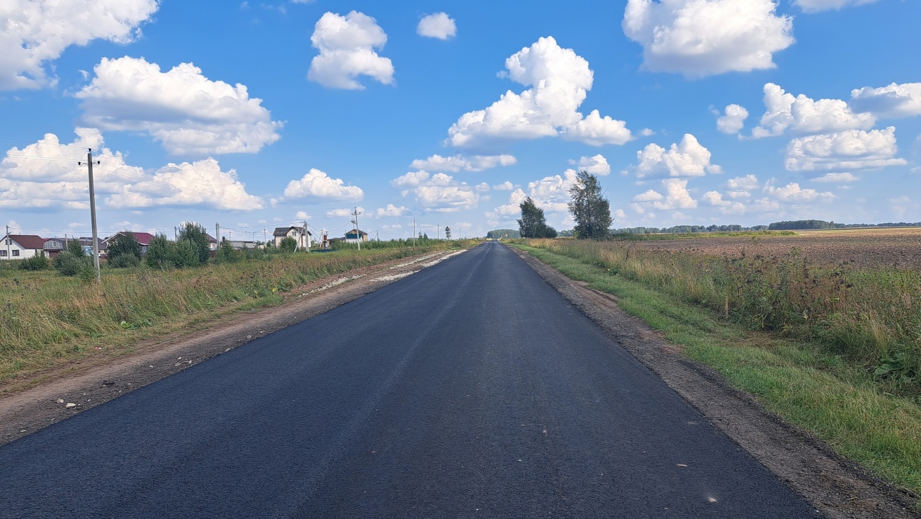 В Марий Эл завершают внеплановый ремонт дороги «Юбилейный — Азаново — Яндушево»