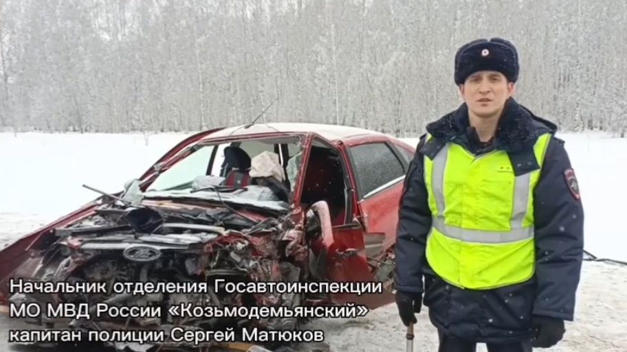 В Марий Эл в утреннем ДТП один человек погиб и шесть получили травмы