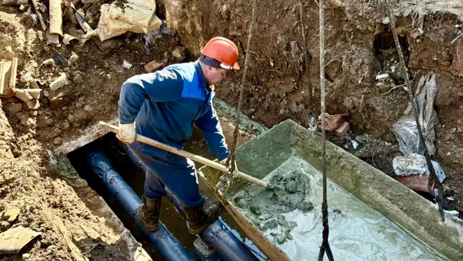 В «Гомзово» ведутся работы на теплосети