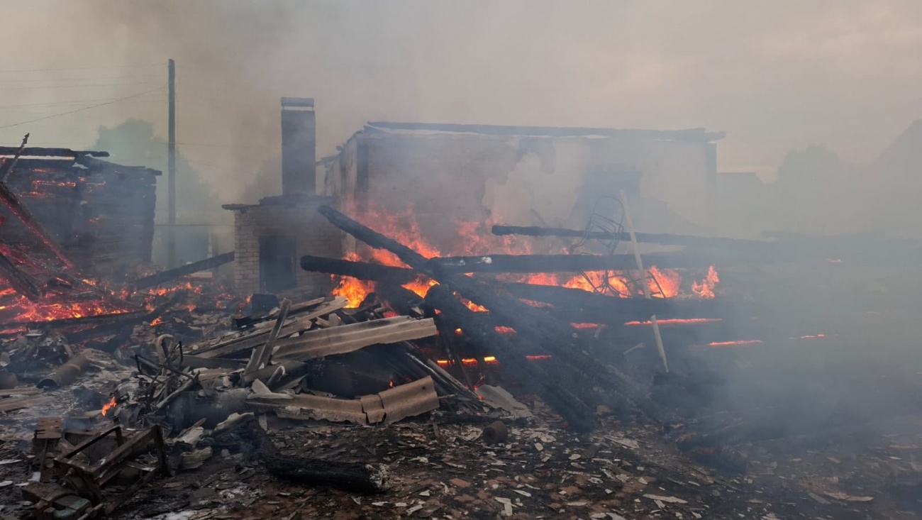 В деревне Куприяново сгорел дом многодетной семьи