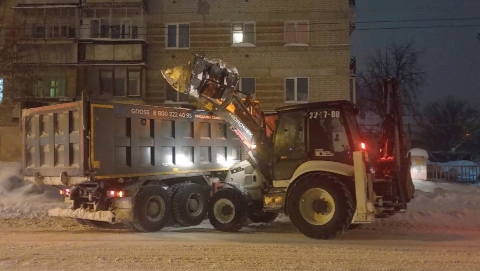 На расчистку снега в Йошкар-Оле привлечена дополнительная техника