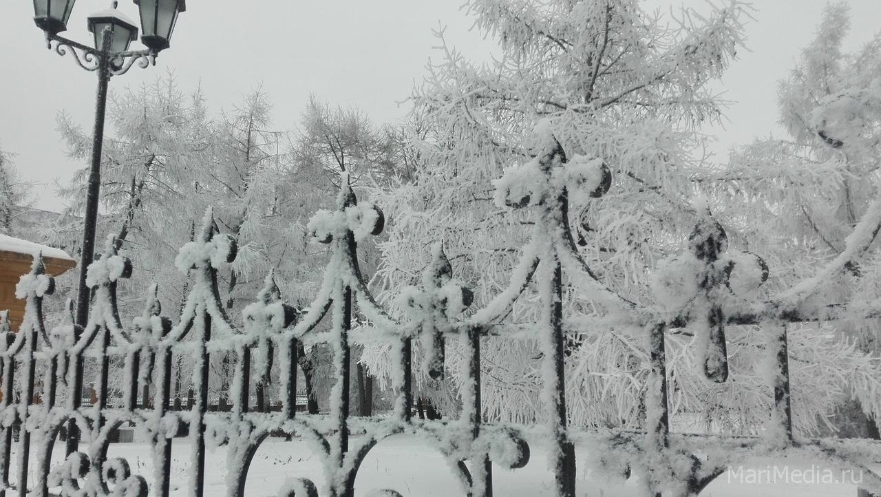 В Марий Эл зима пришла позже срока