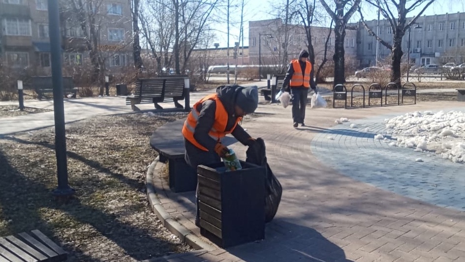 Уборка Йошкар-Олы не останавливается даже в выходные