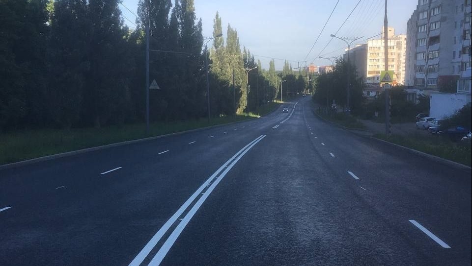 Улицу Лебедева в Йошкар-Оле украсила новая разметка